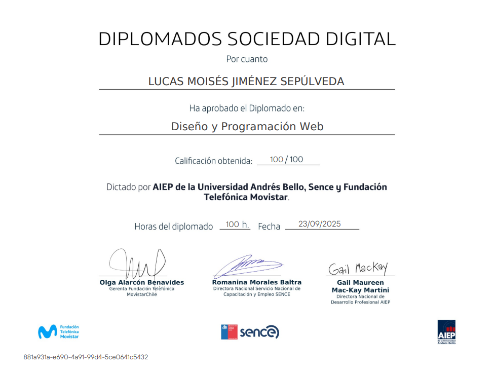 Certificado Diploma Aprende Wordpress